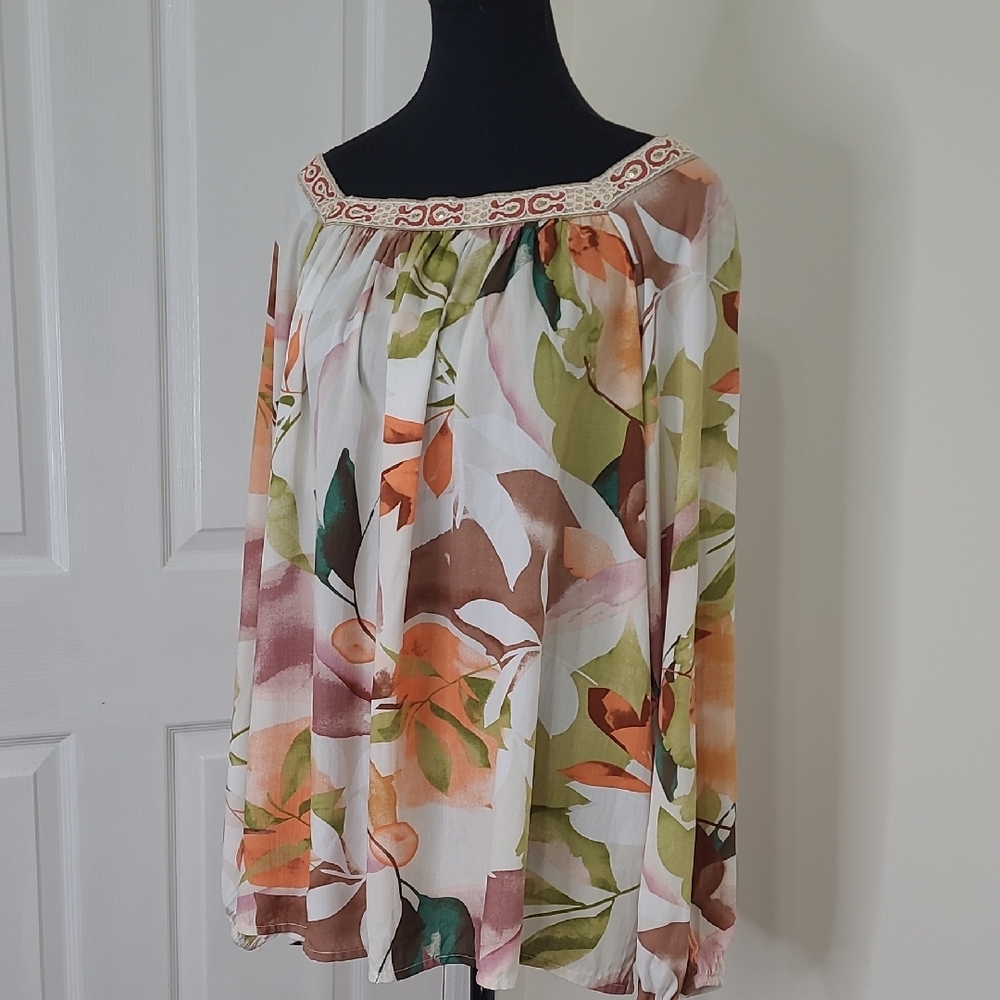 PatPat Multicolor Floral Off-Shoulder Blouse